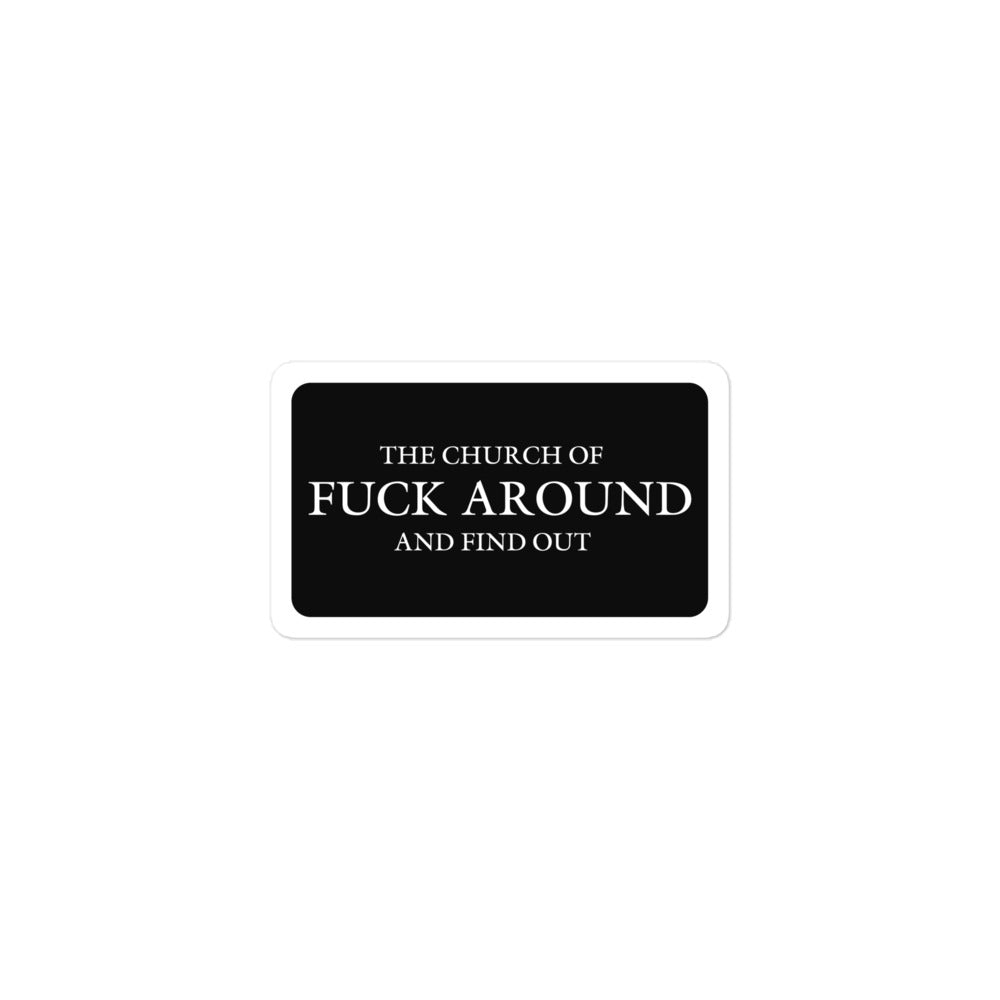 The Church of FAFO Logo Sticker