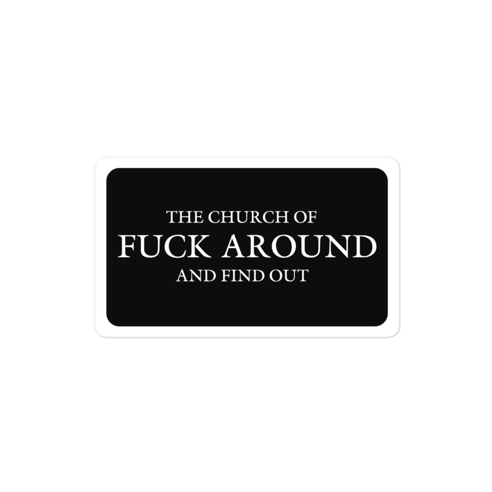 The Church of FAFO Logo Sticker