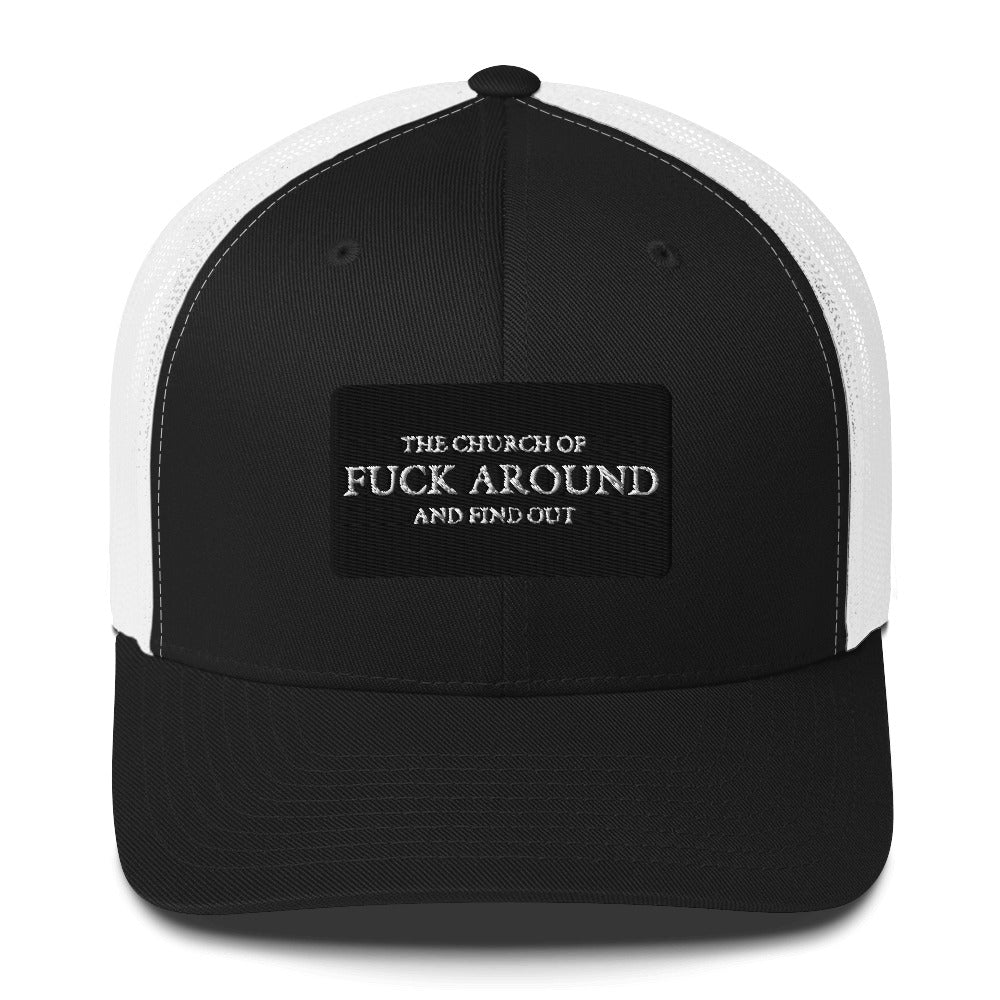 The Church of FAFO Patch Logo Trucker Hat