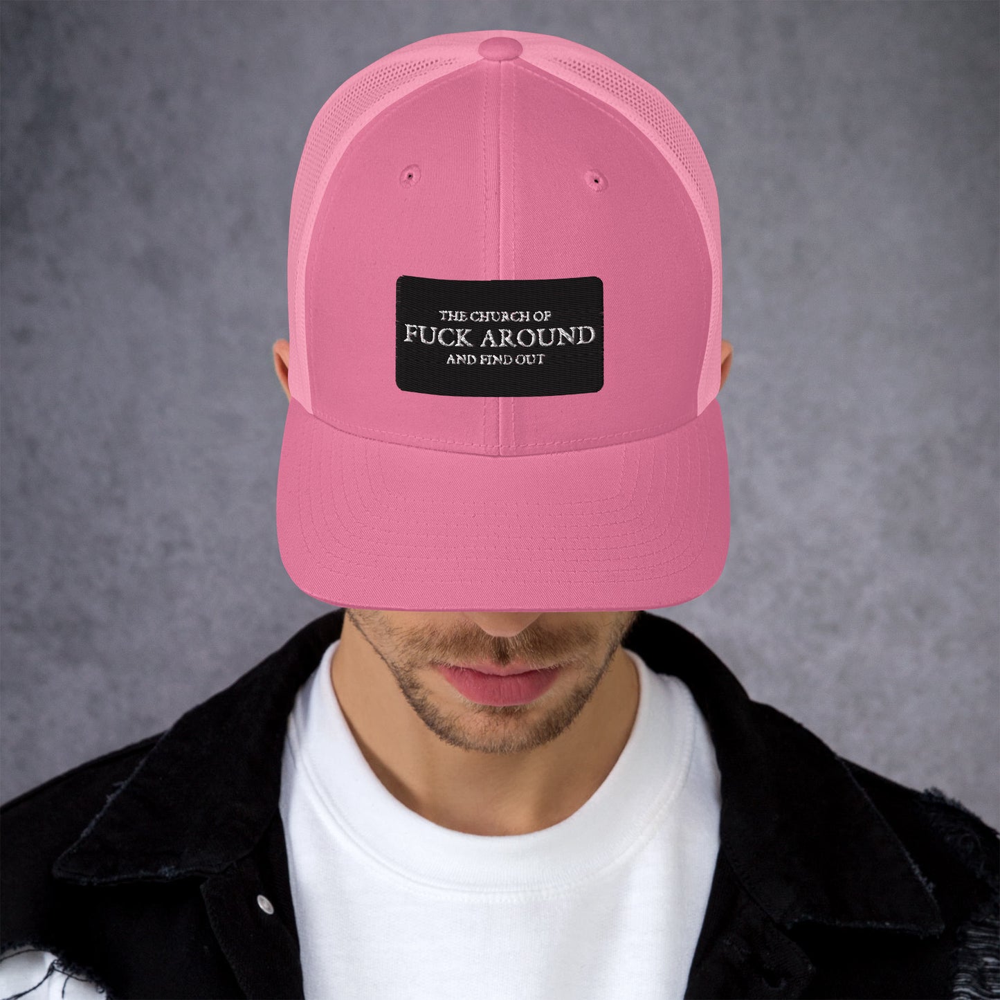 The Church of FAFO Patch Logo Trucker Hat
