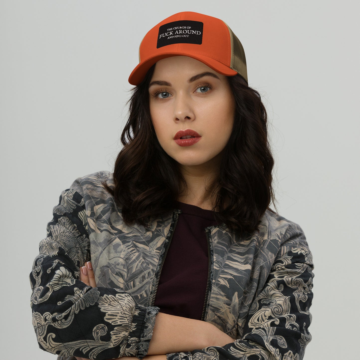 The Church of FAFO Patch Logo Trucker Hat