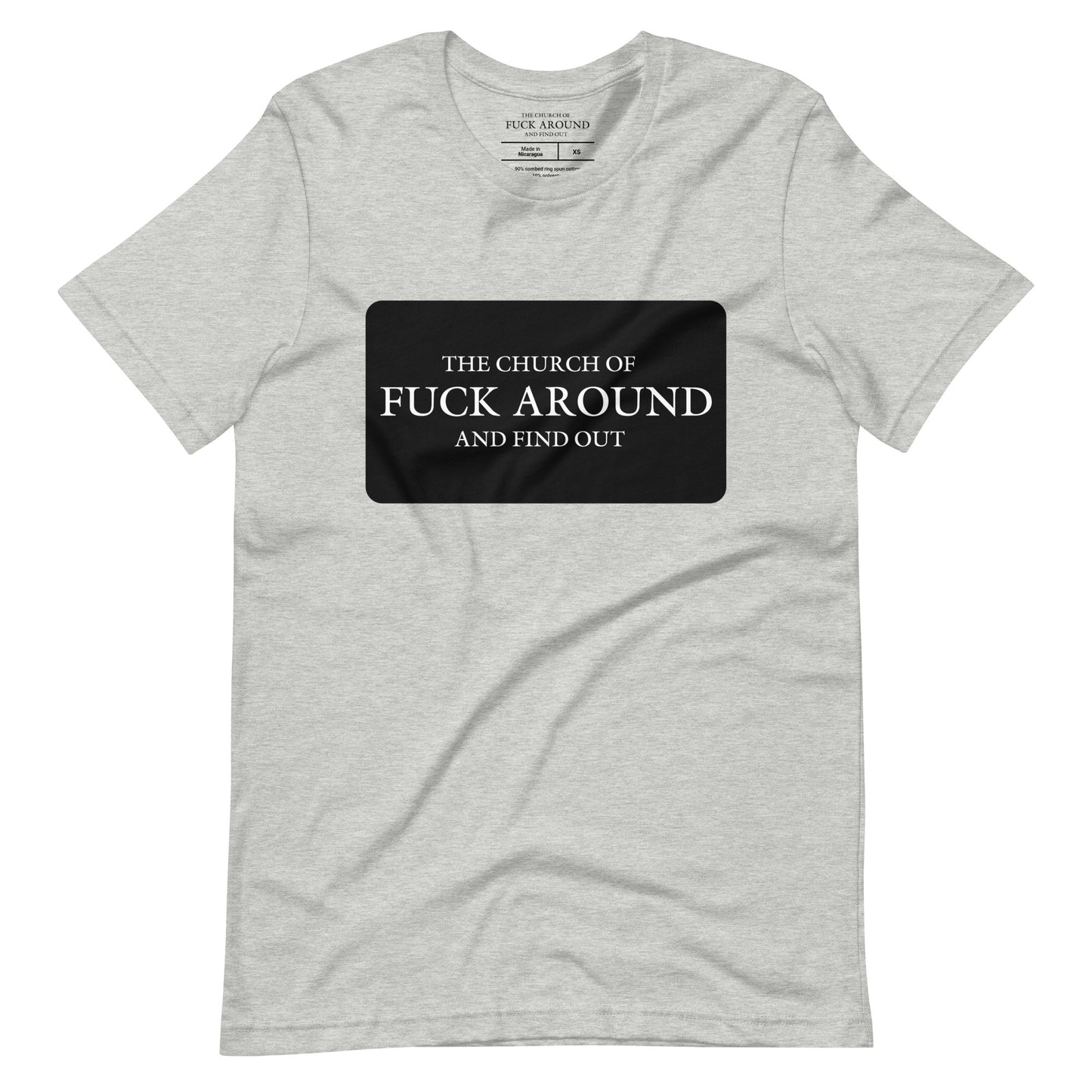 The Church of FAFO Logo Patch Heather T-Shirt