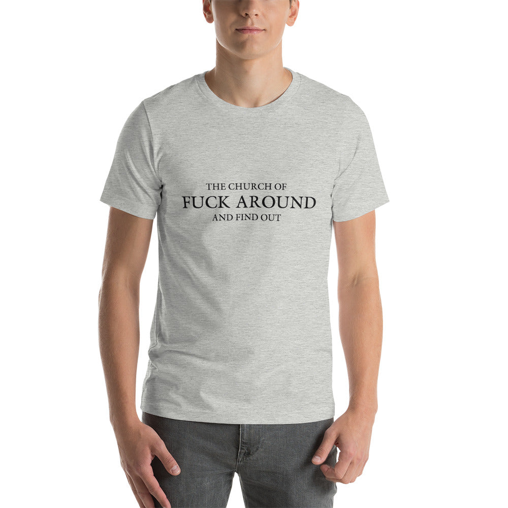 The Church of FAFO Logo Heather T-Shirt