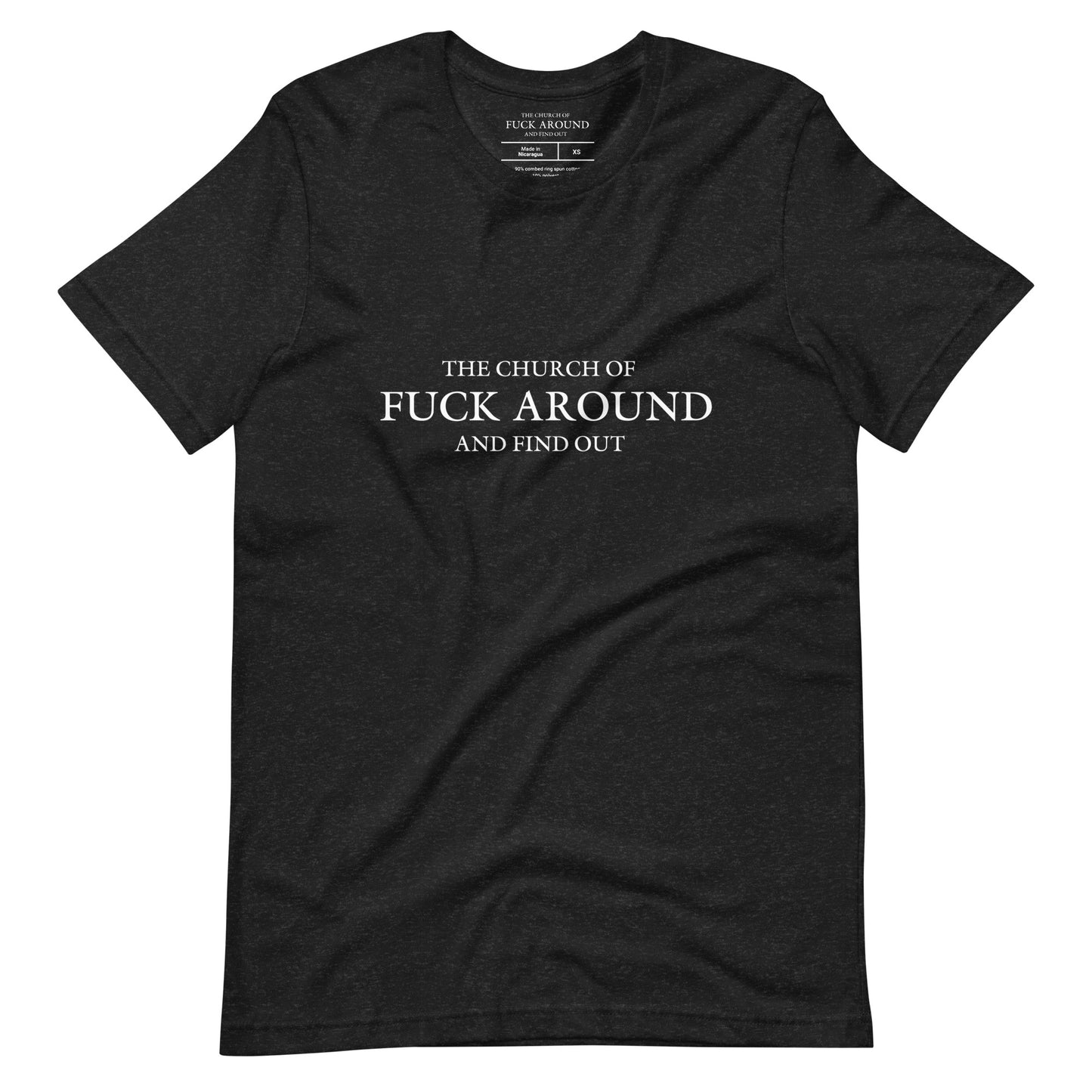 The Church of FAFO Logo Heather T-Shirt