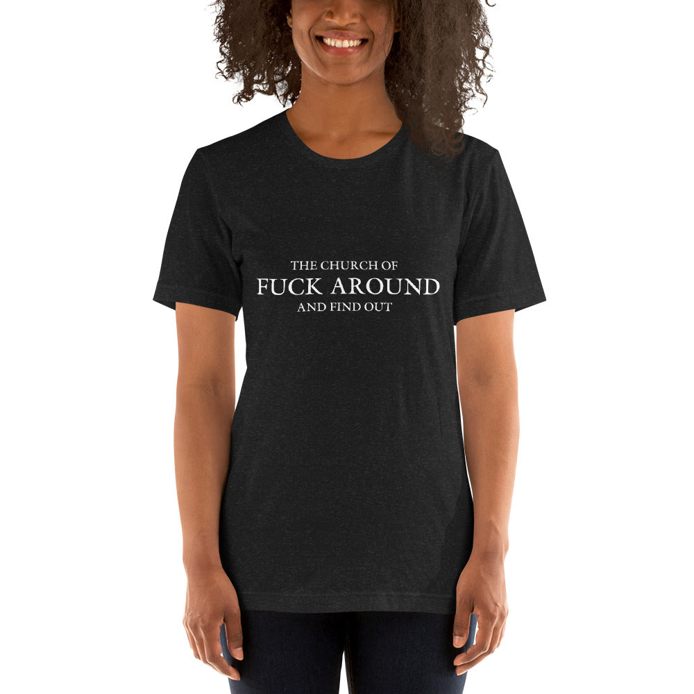 The Church of FAFO Logo Heather T-Shirt