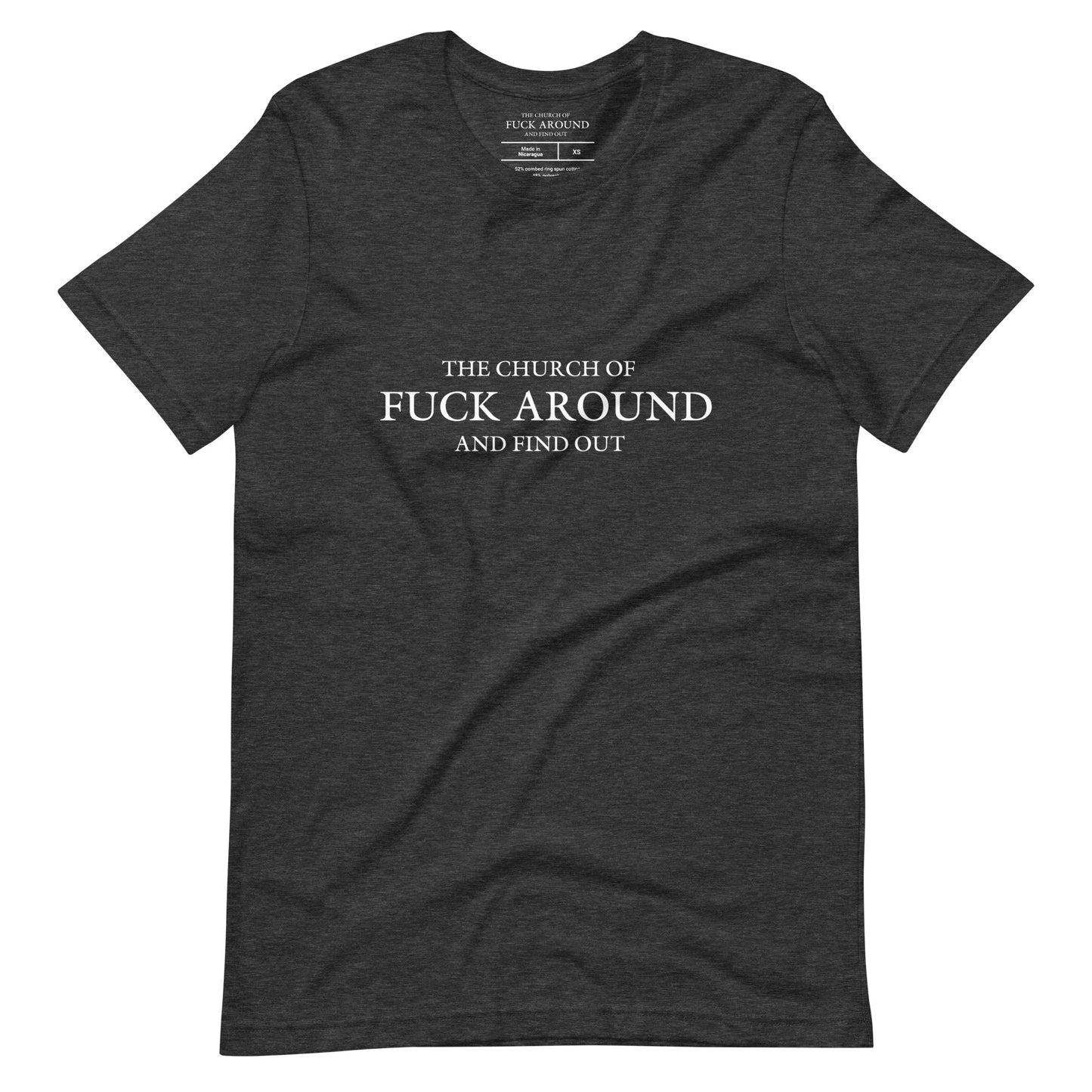 The Church of FAFO Logo Heather T-Shirt