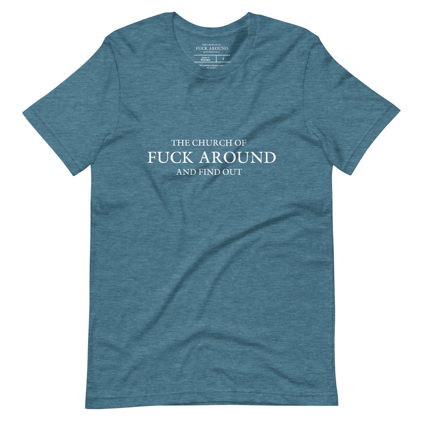 The Church of FAFO Logo Heather T-Shirt