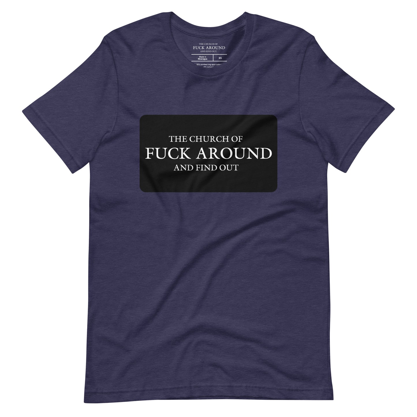 The Church of FAFO Logo Patch Heather T-Shirt