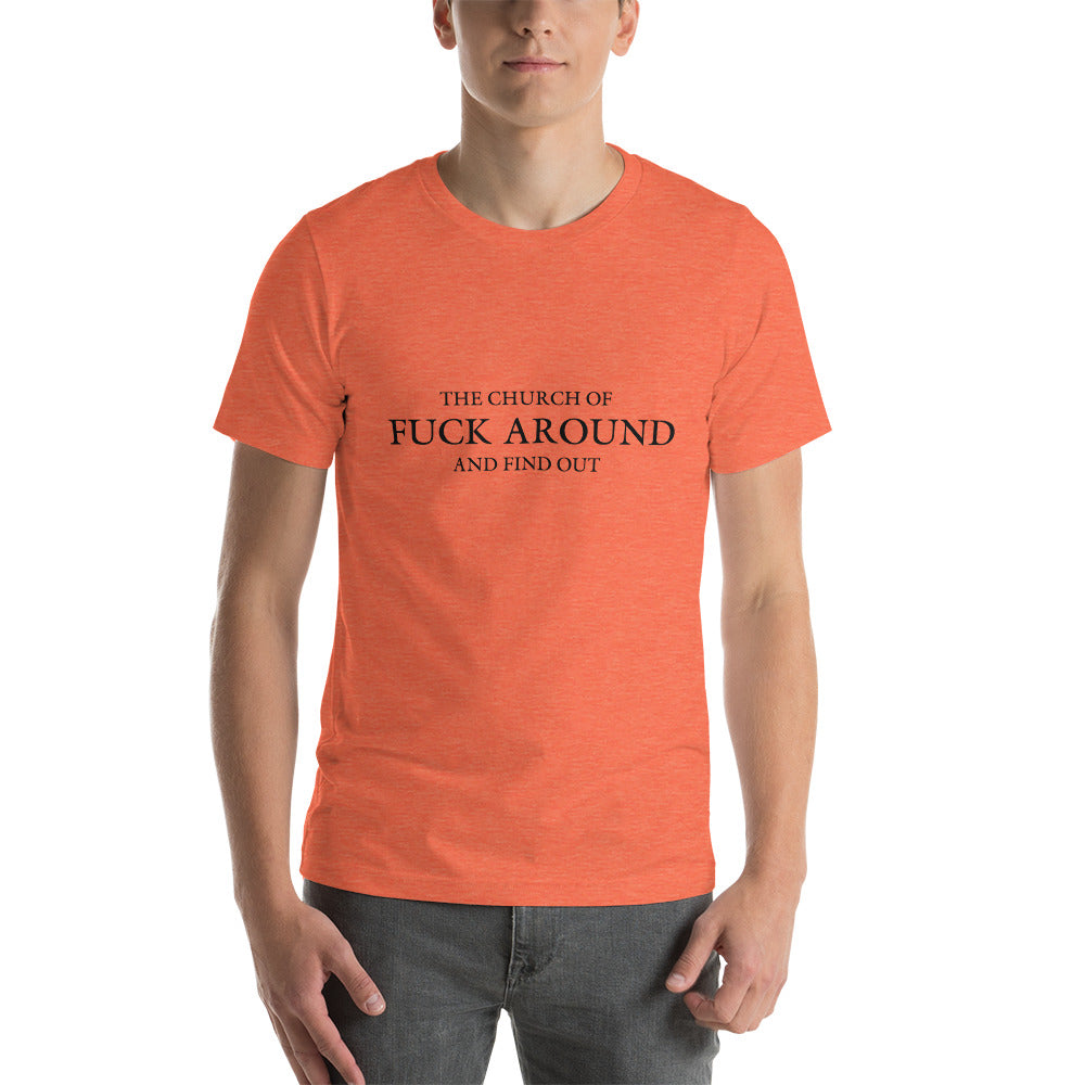 The Church of FAFO Logo Heather T-Shirt