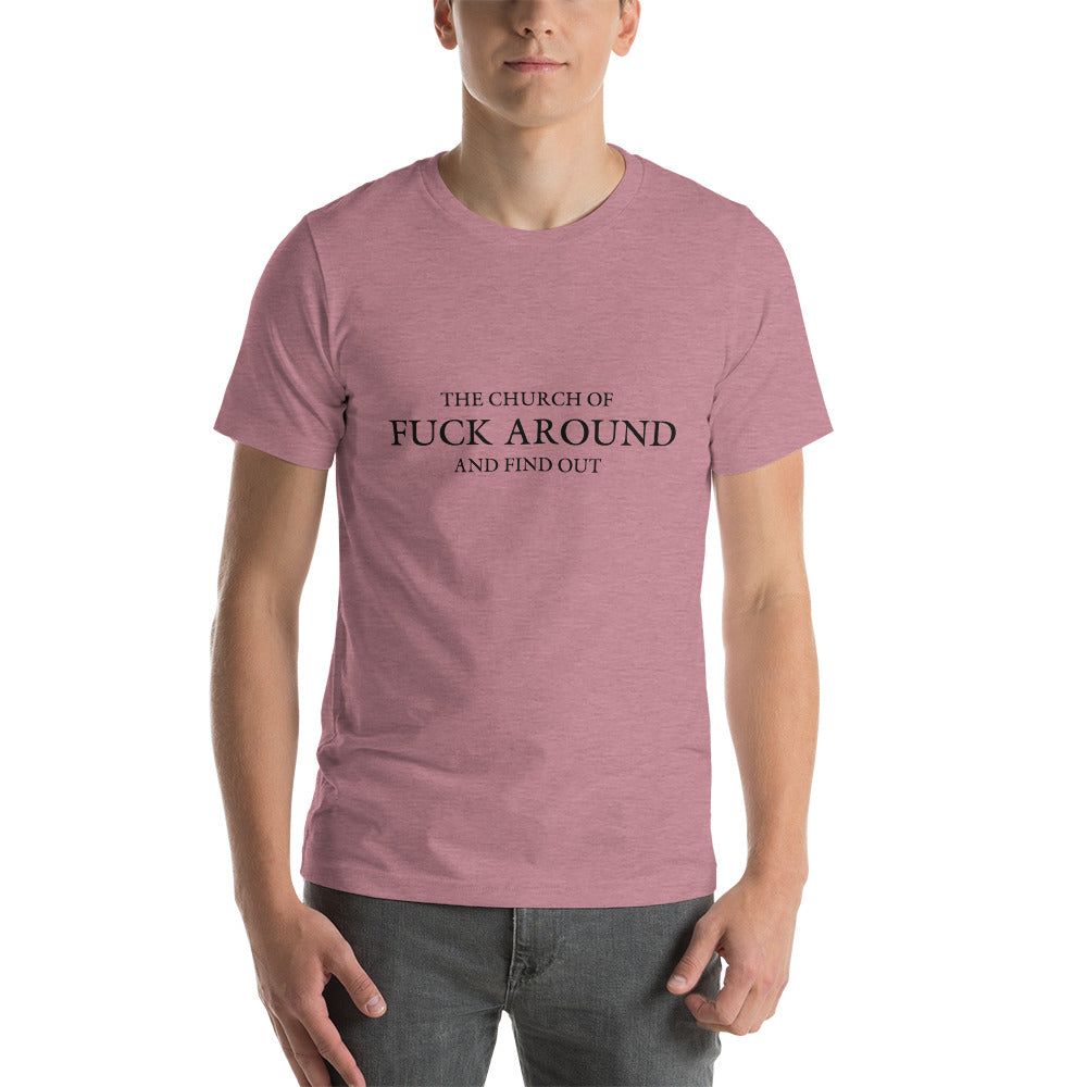 The Church of FAFO Logo Heather T-Shirt