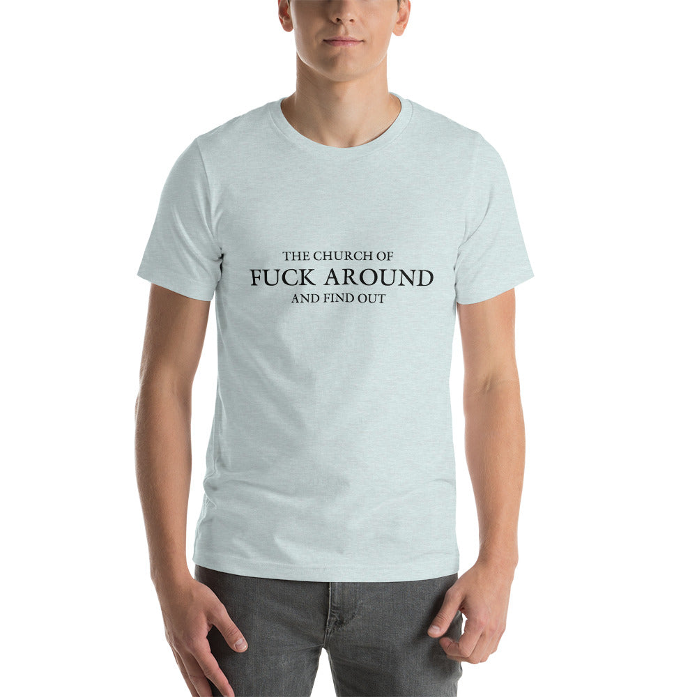 The Church of FAFO Logo Heather T-Shirt