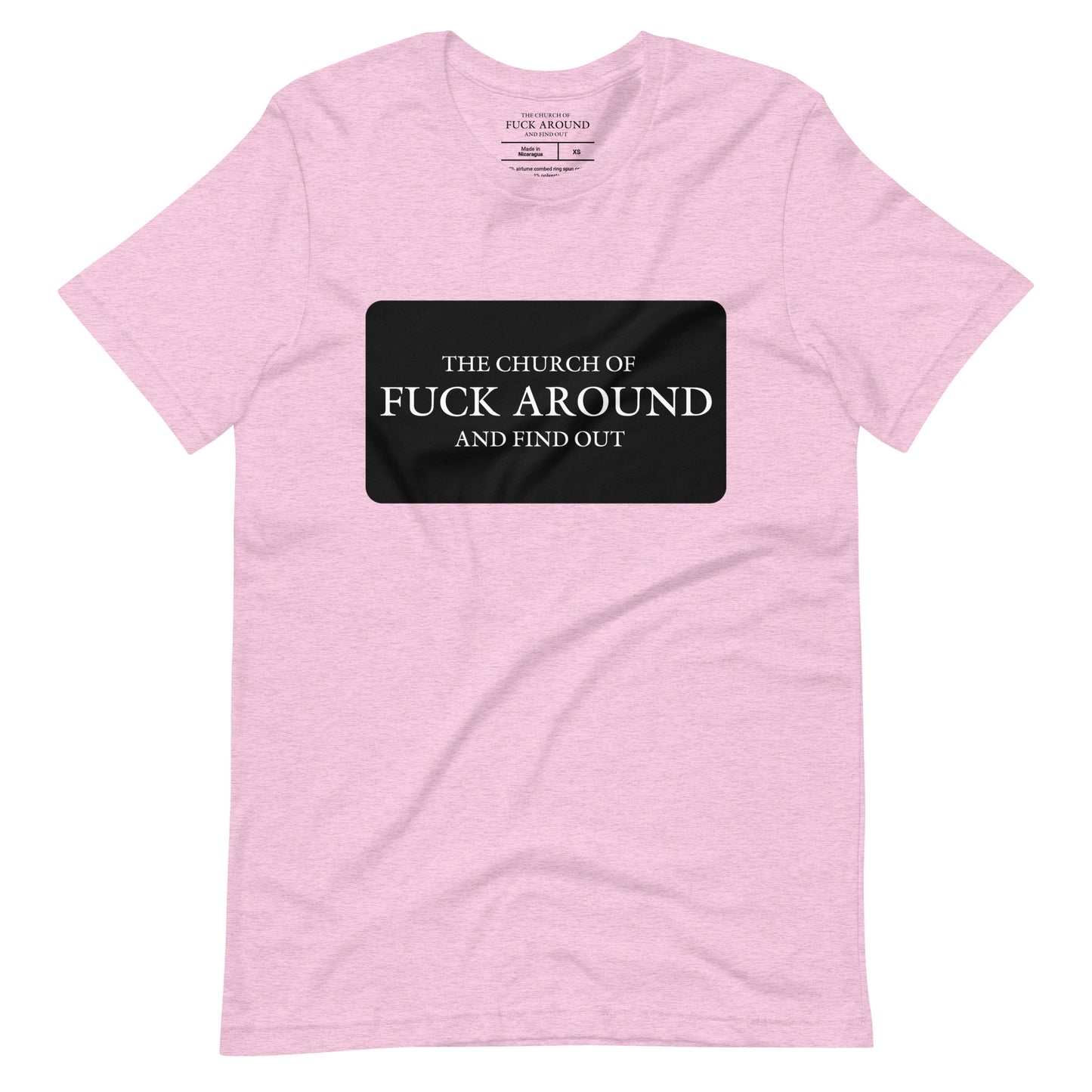 The Church of FAFO Logo Patch Heather T-Shirt