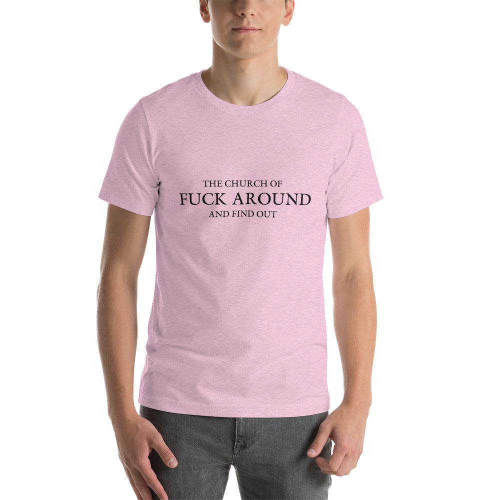 The Church of FAFO Logo Heather T-Shirt