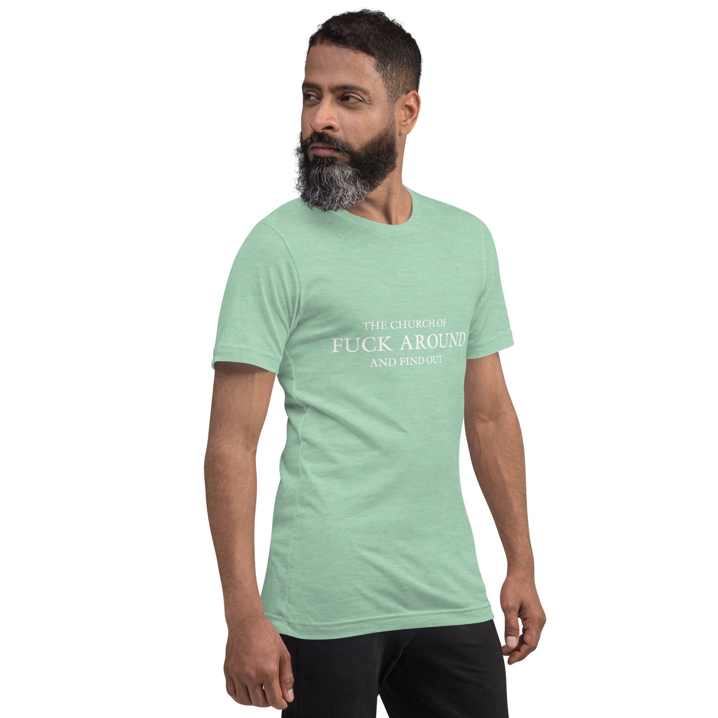 The Church of FAFO Logo Heather T-Shirt