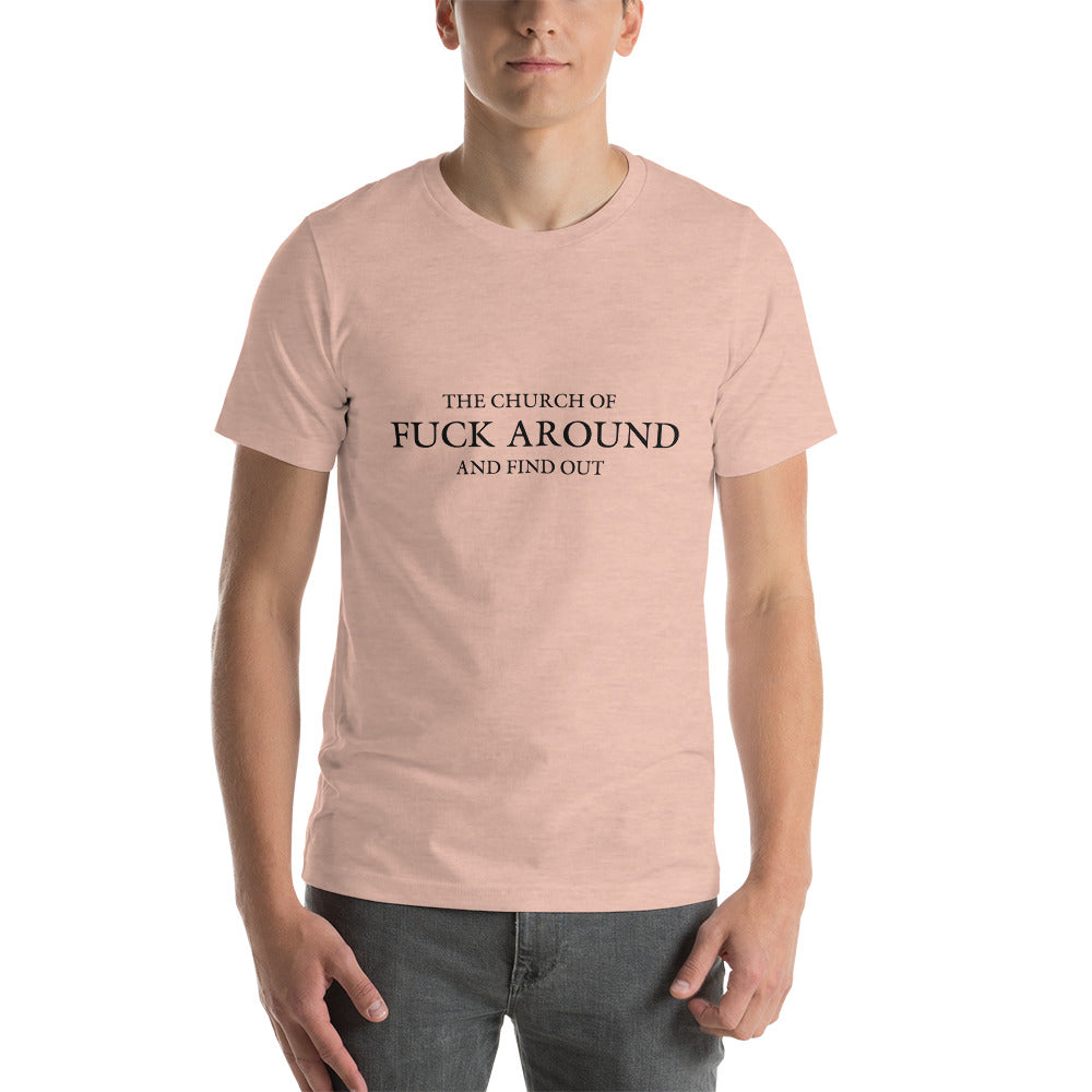 The Church of FAFO Logo Heather T-Shirt