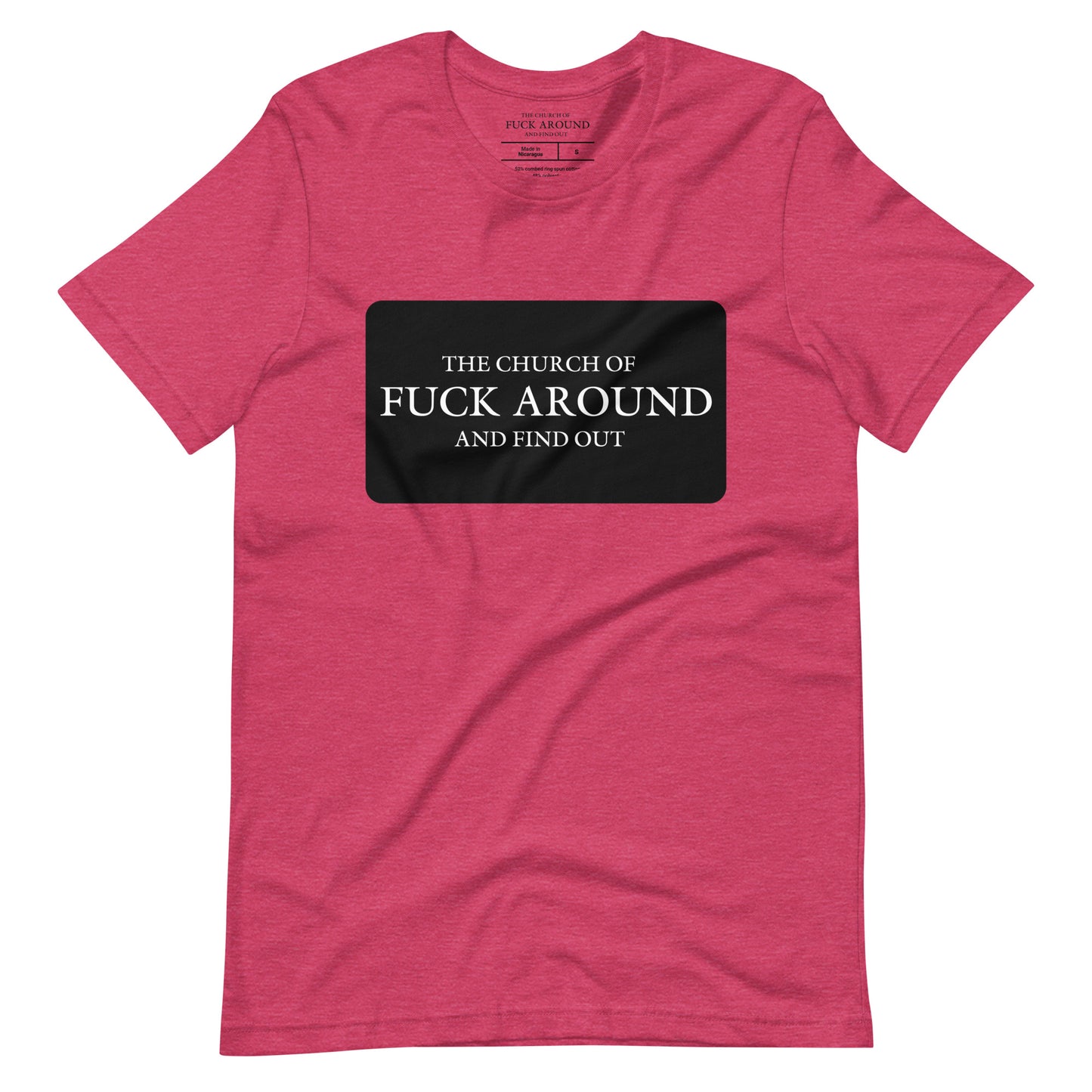 The Church of FAFO Logo Patch Heather T-Shirt