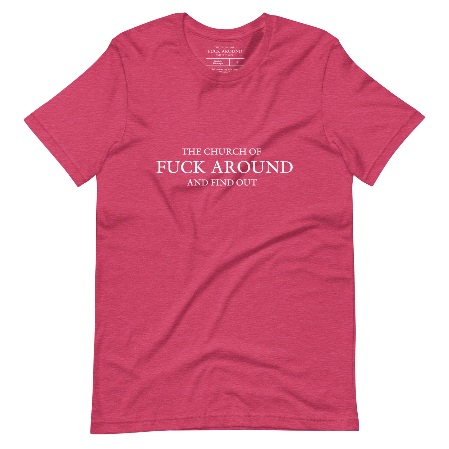 The Church of FAFO Logo Heather T-Shirt