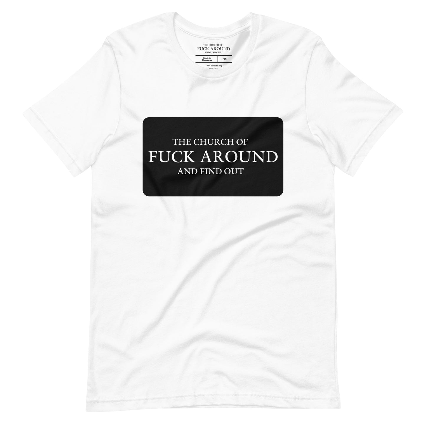 The Church of FAFO Logo Patch Heather T-Shirt
