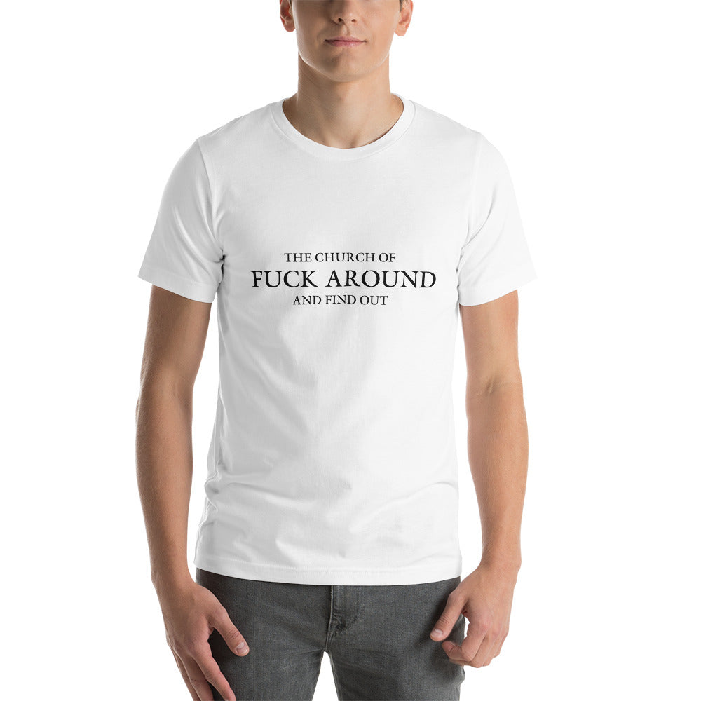The Church of FAFO Logo Heather T-Shirt