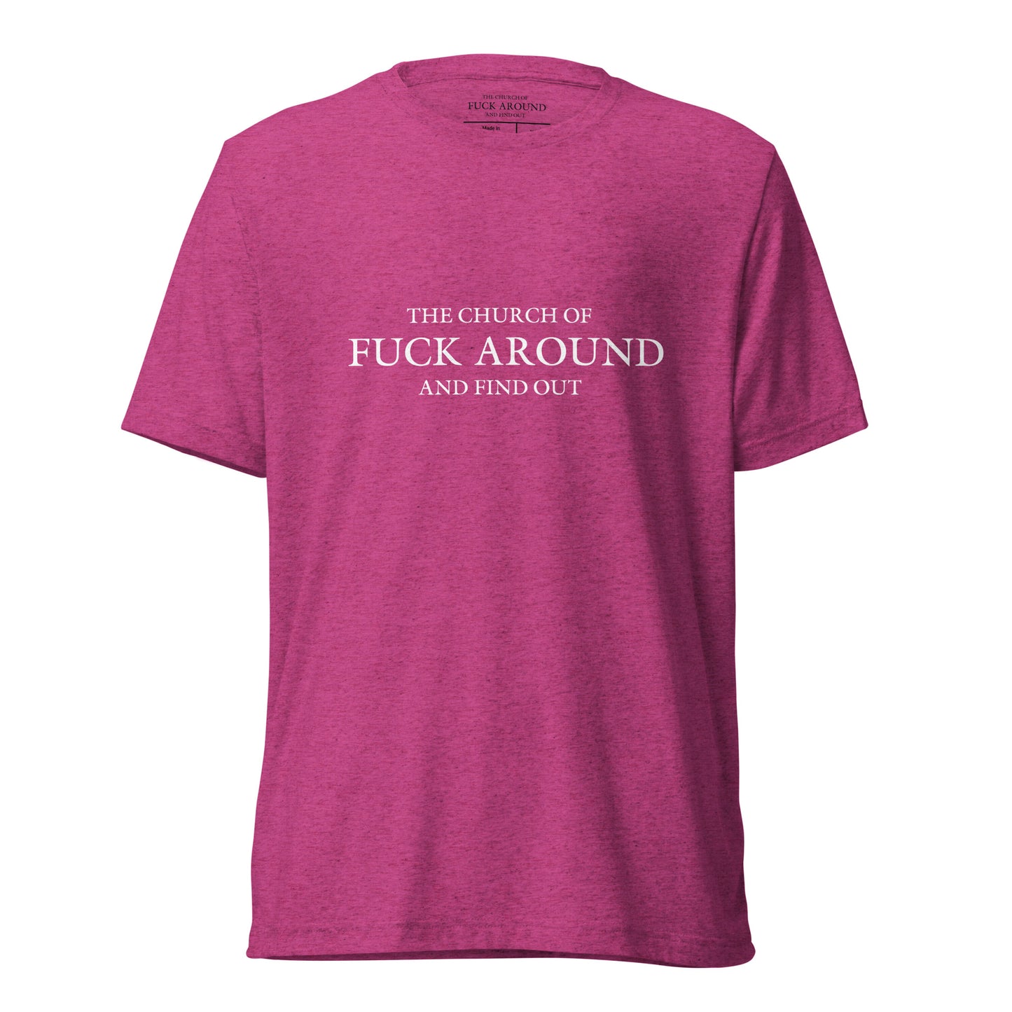 The Church of FAFO Logo Tri-Blend T-Shirt