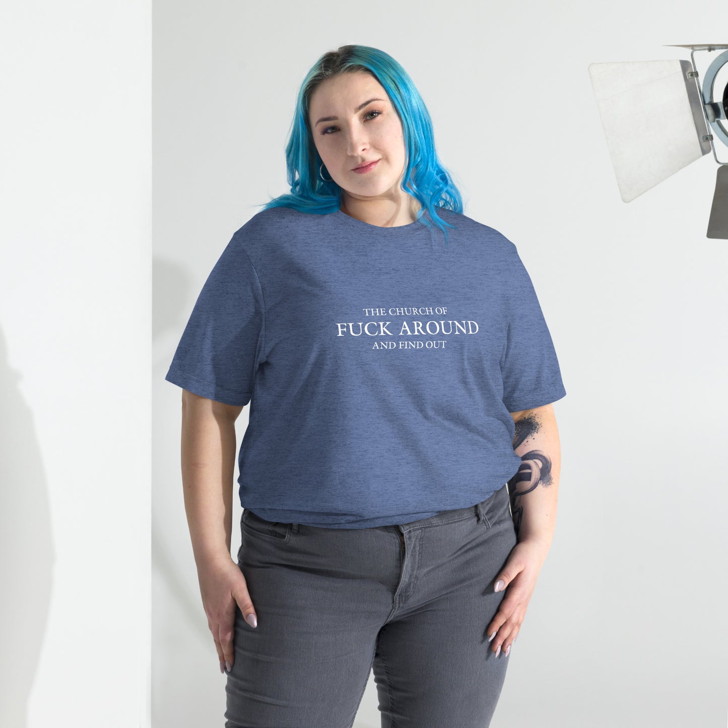 The Church of FAFO Logo Tri-Blend T-Shirt