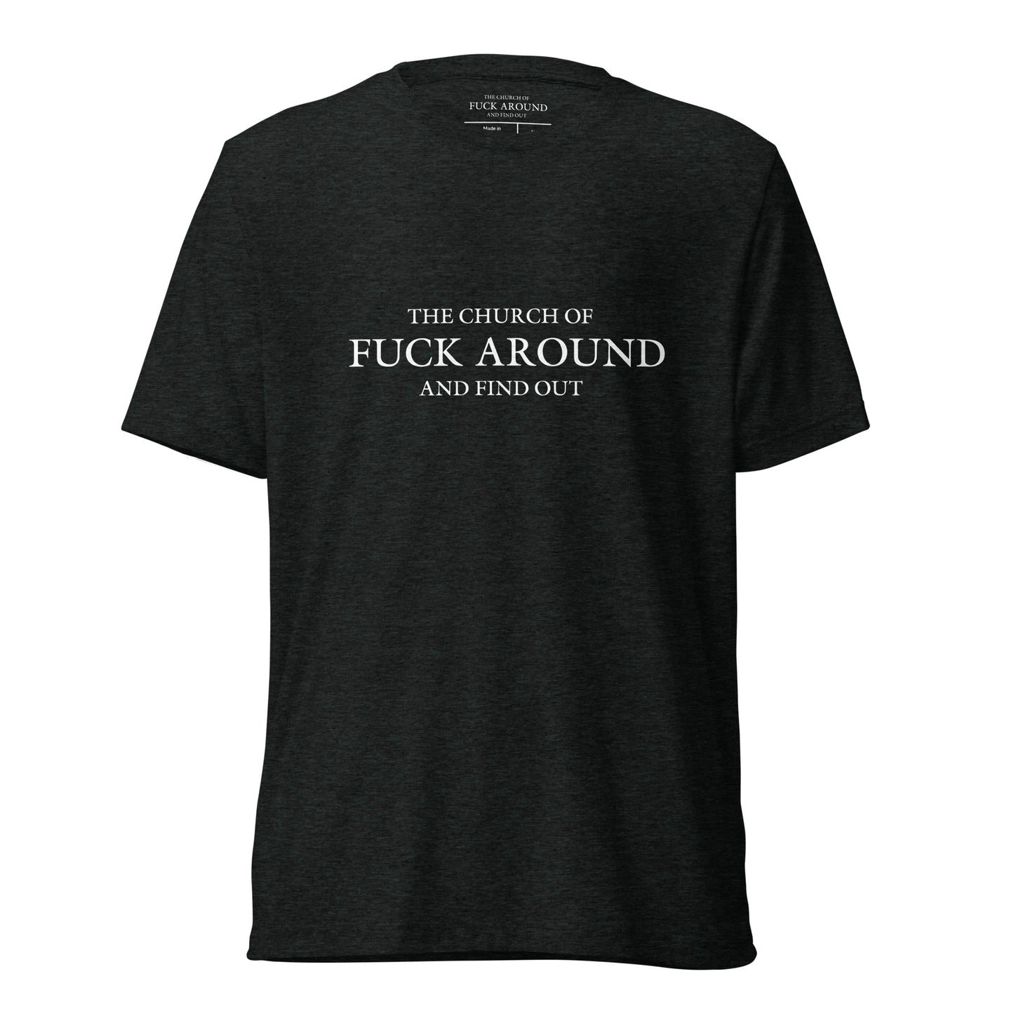 The Church of FAFO Logo Tri-Blend T-Shirt