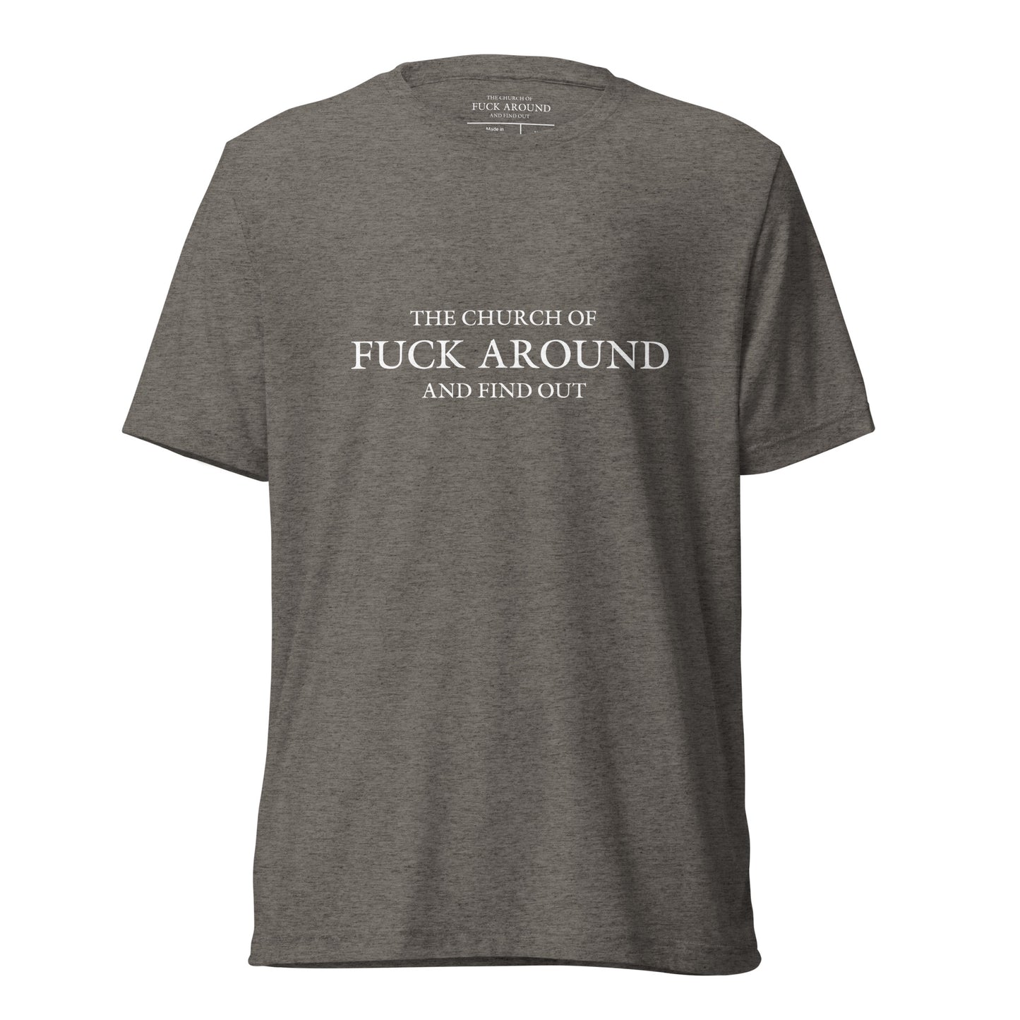 The Church of FAFO Logo Tri-Blend T-Shirt