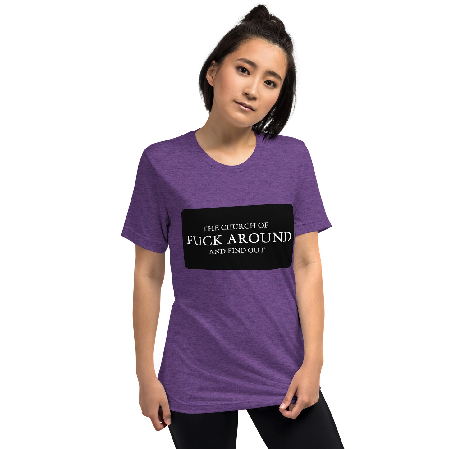 The Church of FAFO Logo Patch Tri-Blend T-Shirt