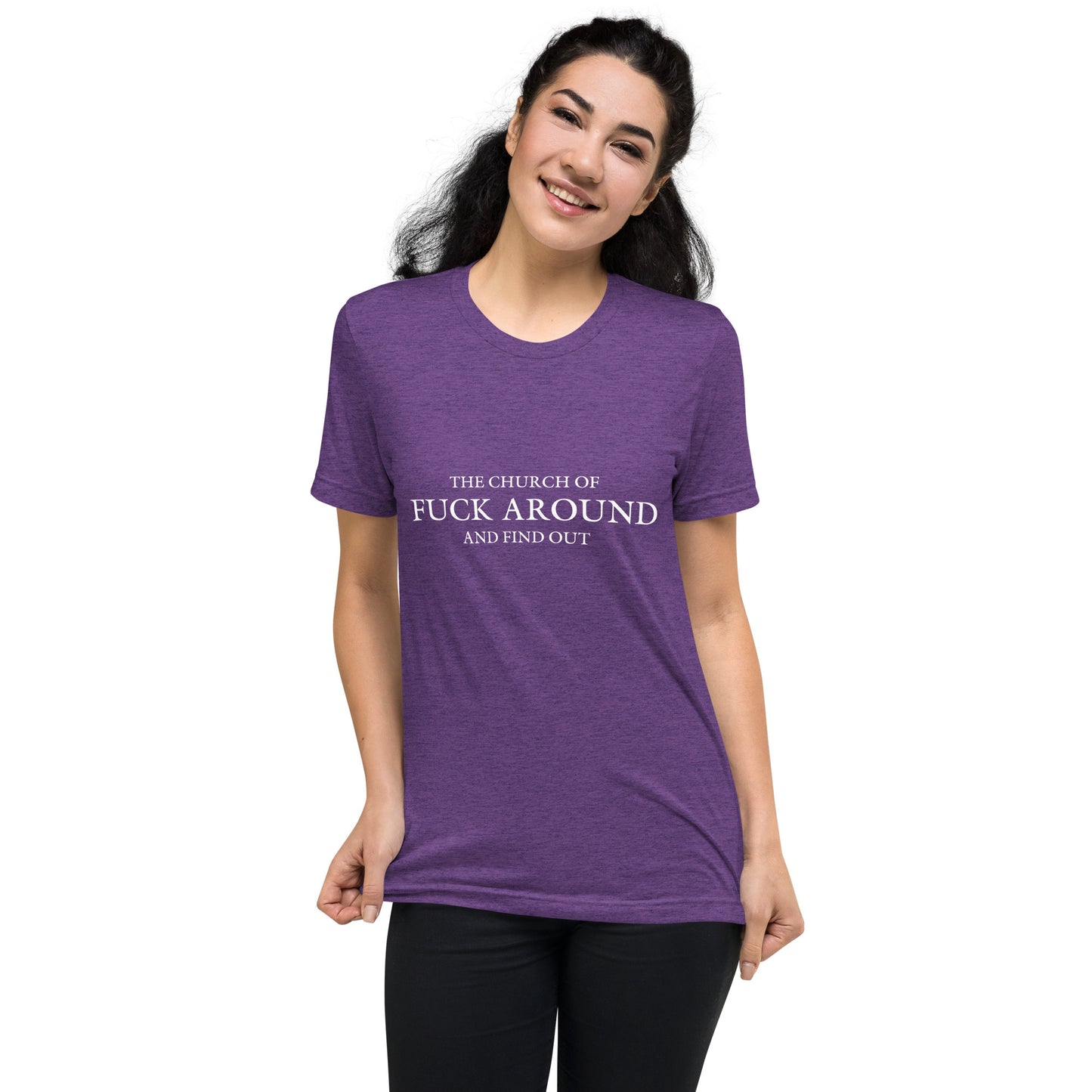 The Church of FAFO Logo Tri-Blend T-Shirt