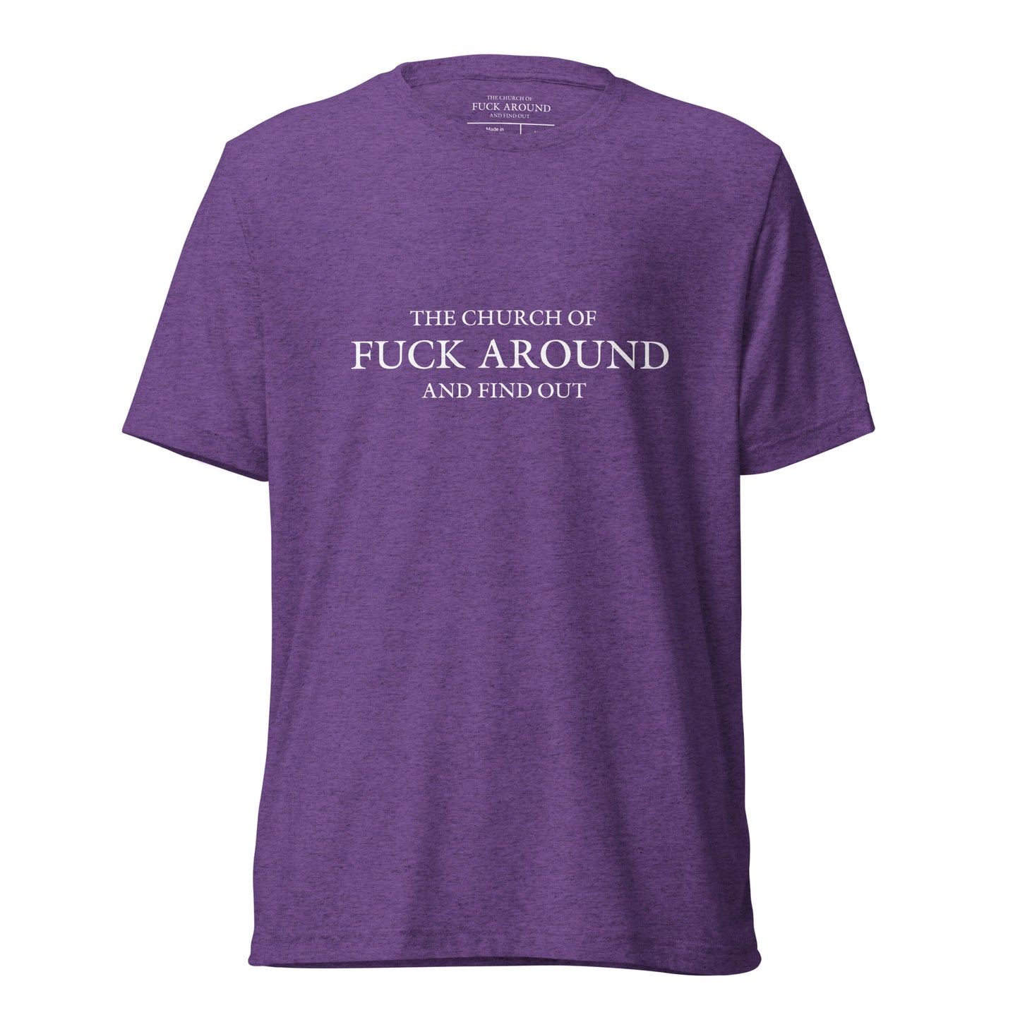 The Church of FAFO Logo Tri-Blend T-Shirt