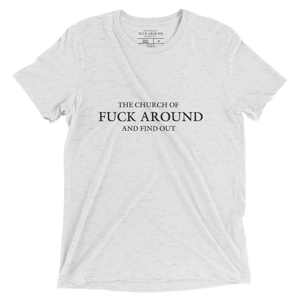 The Church of FAFO Logo Tri-Blend T-Shirt