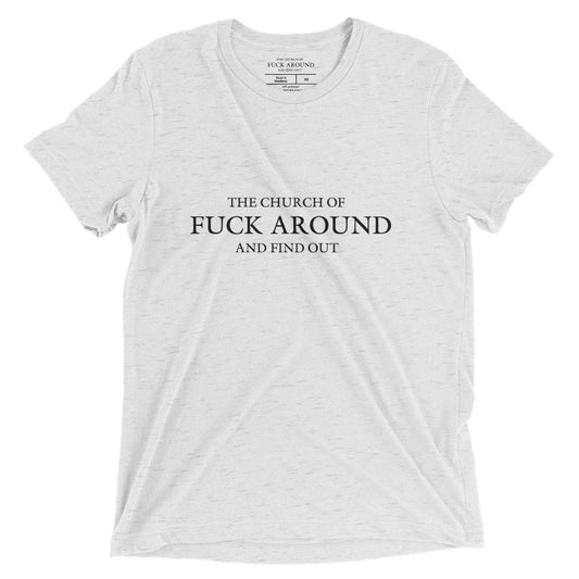 The Church of FAFO Logo Tri-Blend T-Shirt