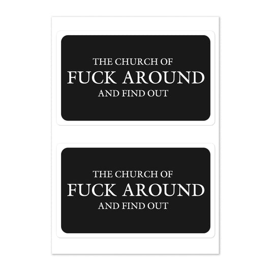 Fuck-Around And Find Out FAFO sticker decal