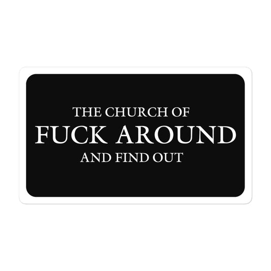 The Church of FAFO Logo Sticker