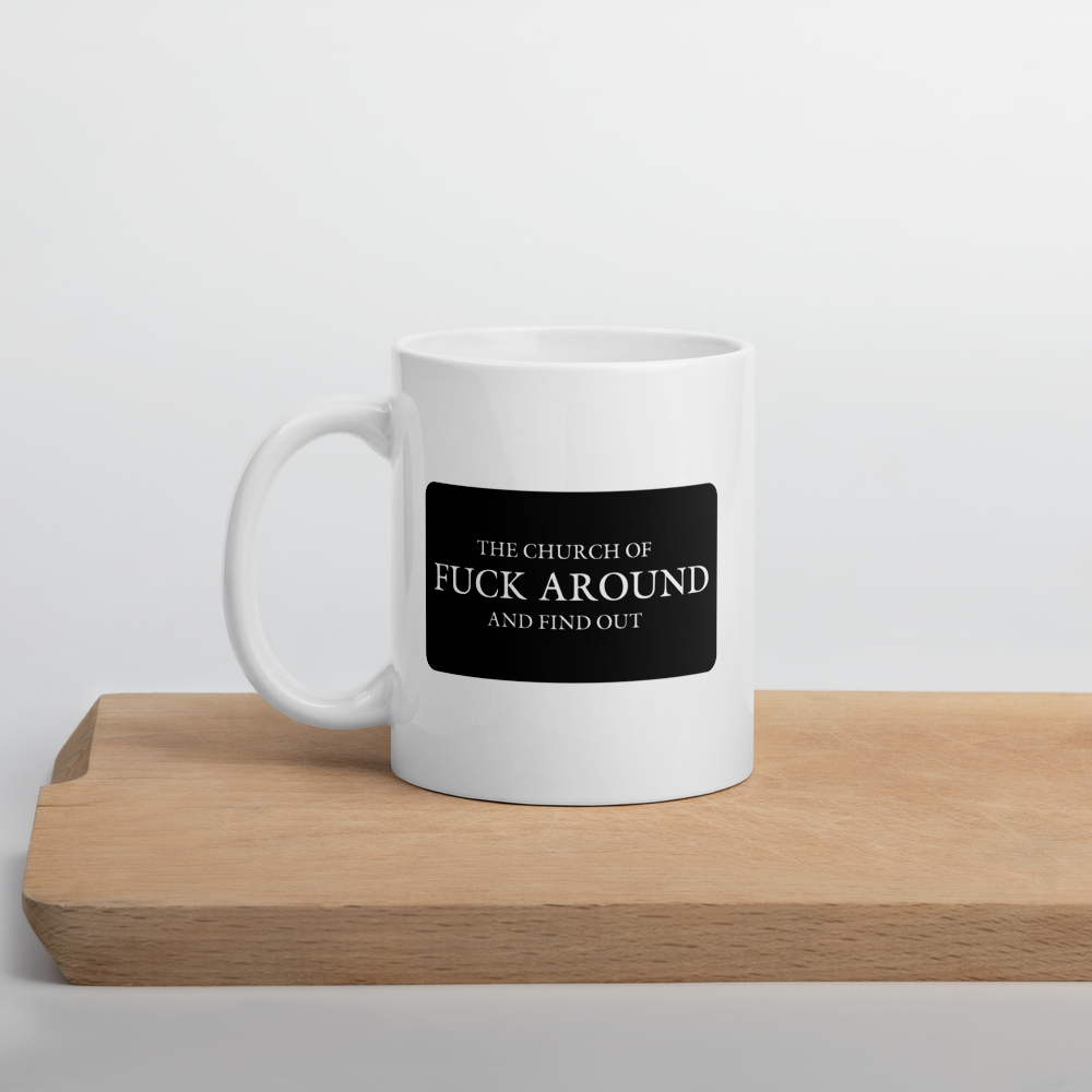 The Church of FAFO Patch Coffee Mug