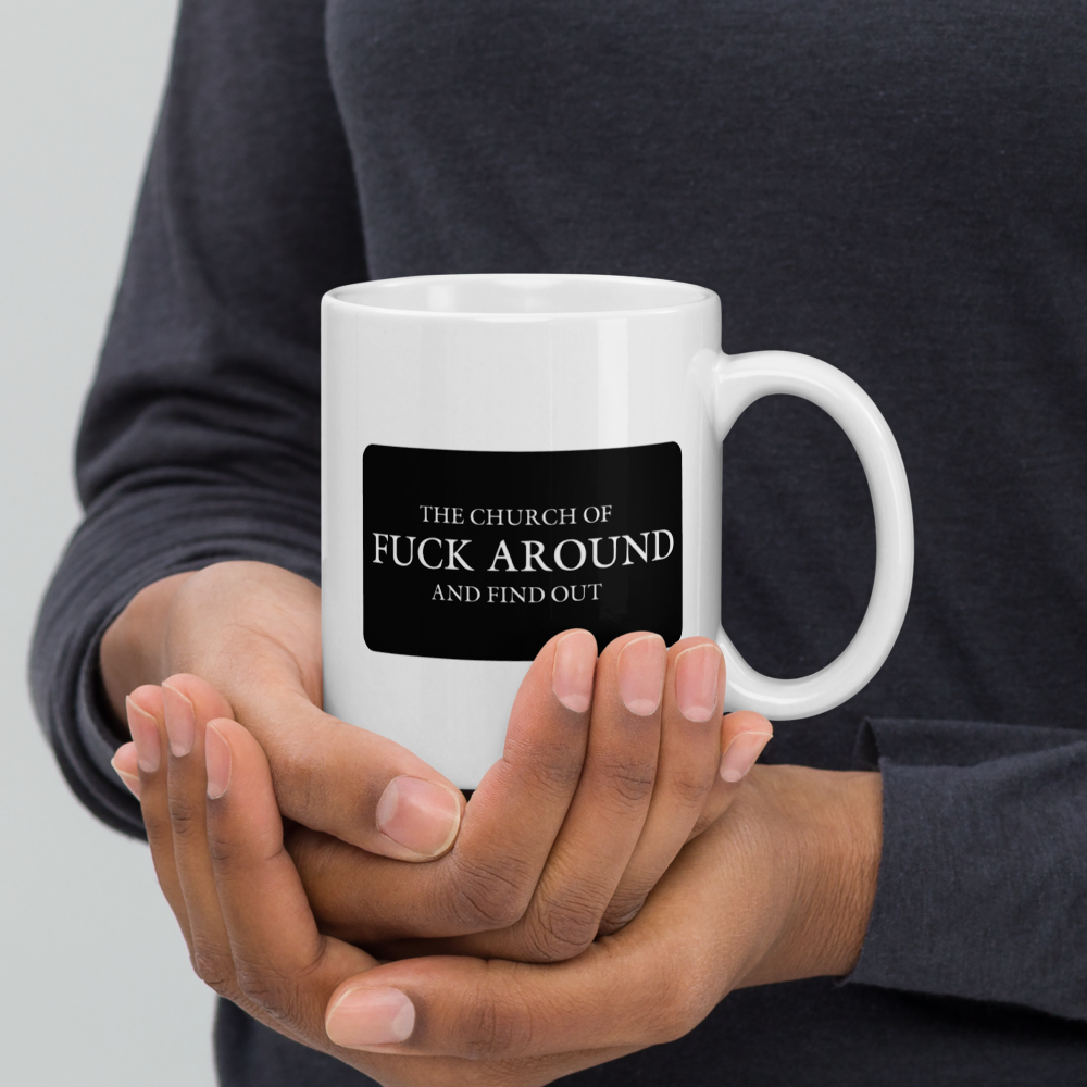 The Church of FAFO Patch Coffee Mug