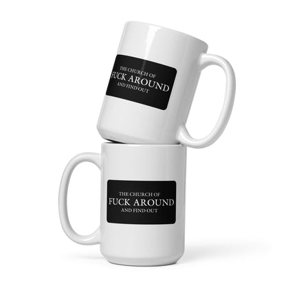 The Church of FAFO Patch Coffee Mug